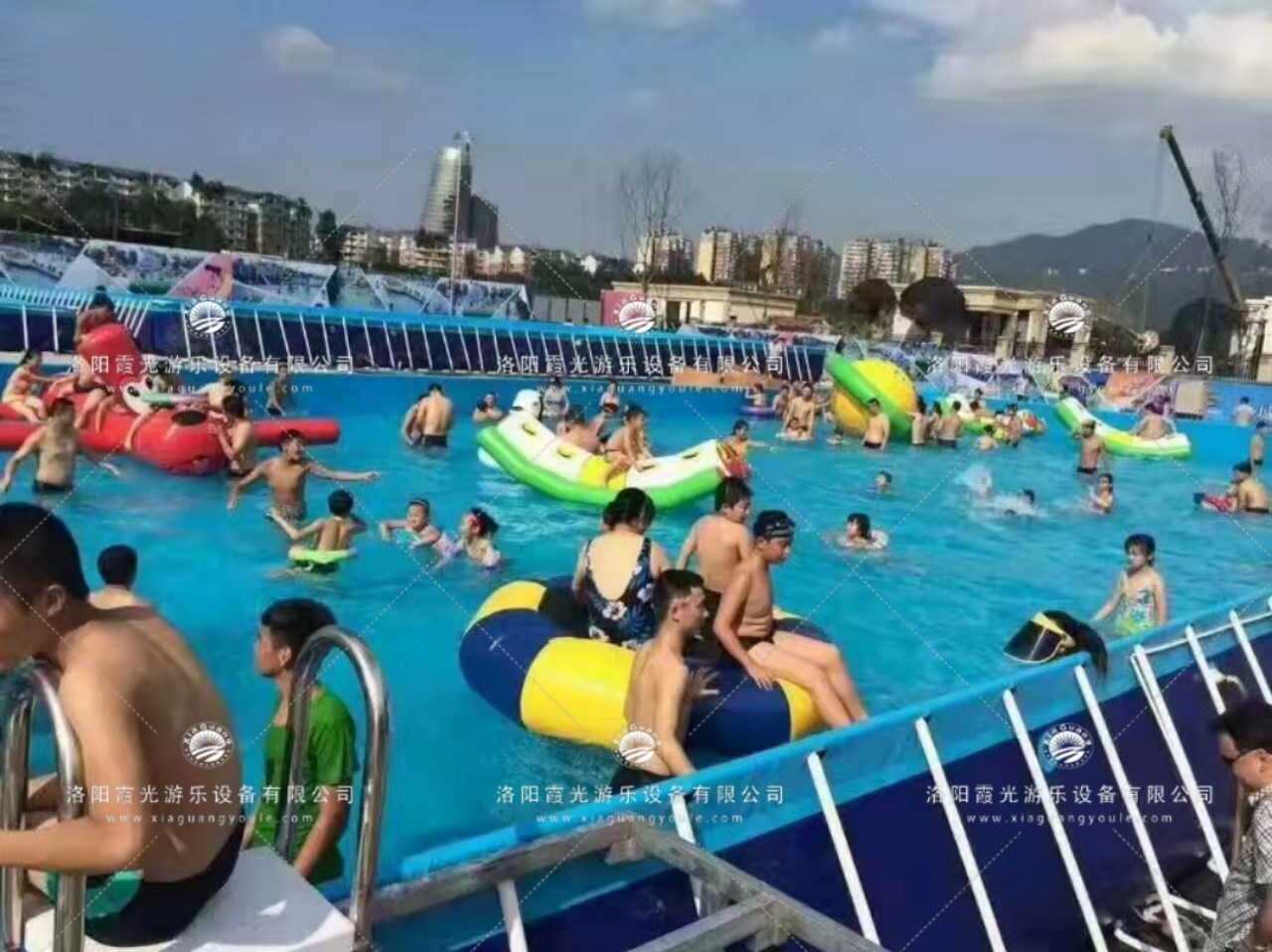 瓜州水上乐园支架泳池